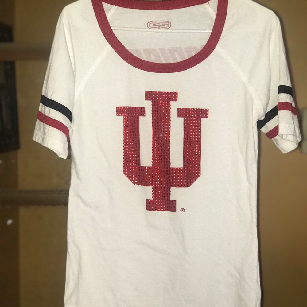 IU Varsity Bling Medium Top